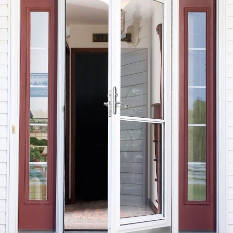 Glass door in a residential property.